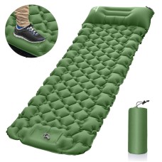 Dvxoc Green Portable Inflatable Sleeping Mat - Compact and Comfortable Air Mattress for Camping, Backpacking, and Travel