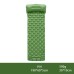 Dvxoc Green Portable Inflatable Sleeping Mat - Compact and Comfortable Air Mattress for Camping, Backpacking, and Travel